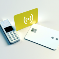 NFC business card contact exchanging with phone 
